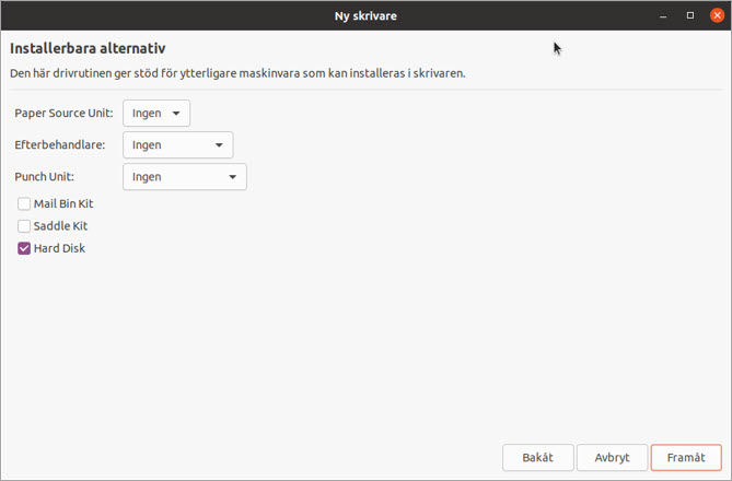 Ytterligare inställningar