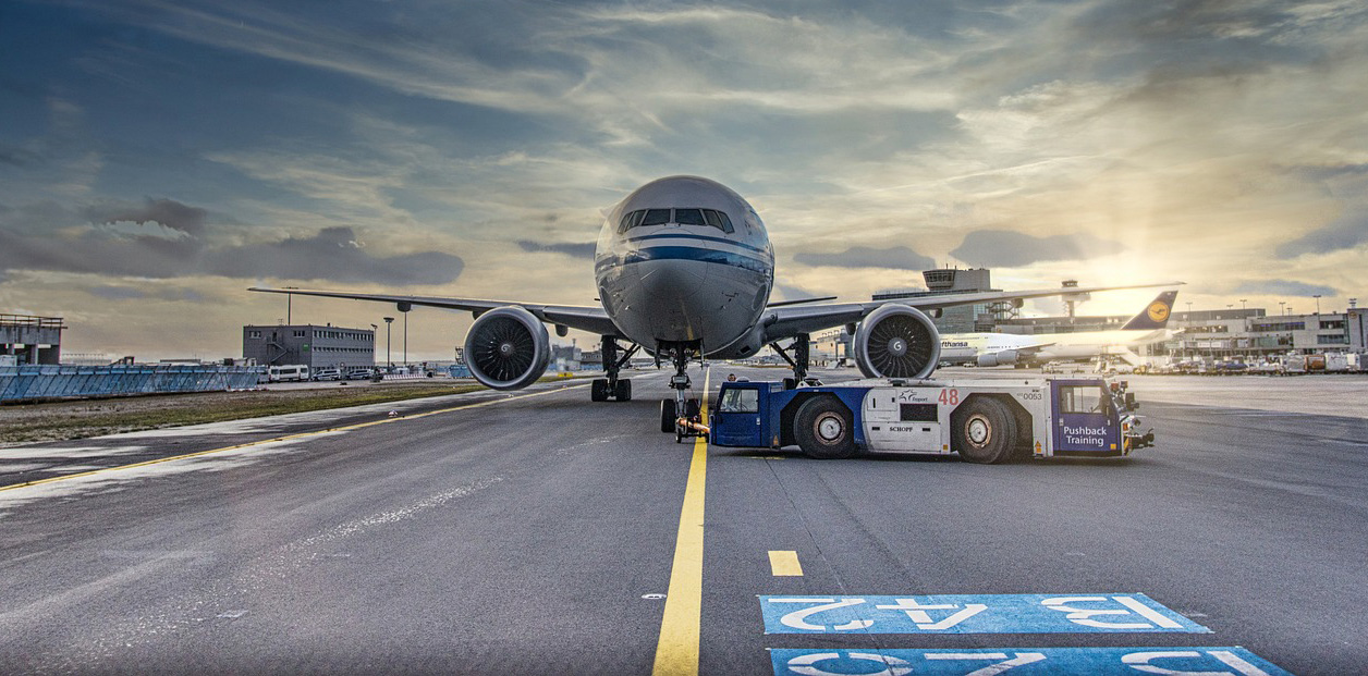 Airplane on a runway